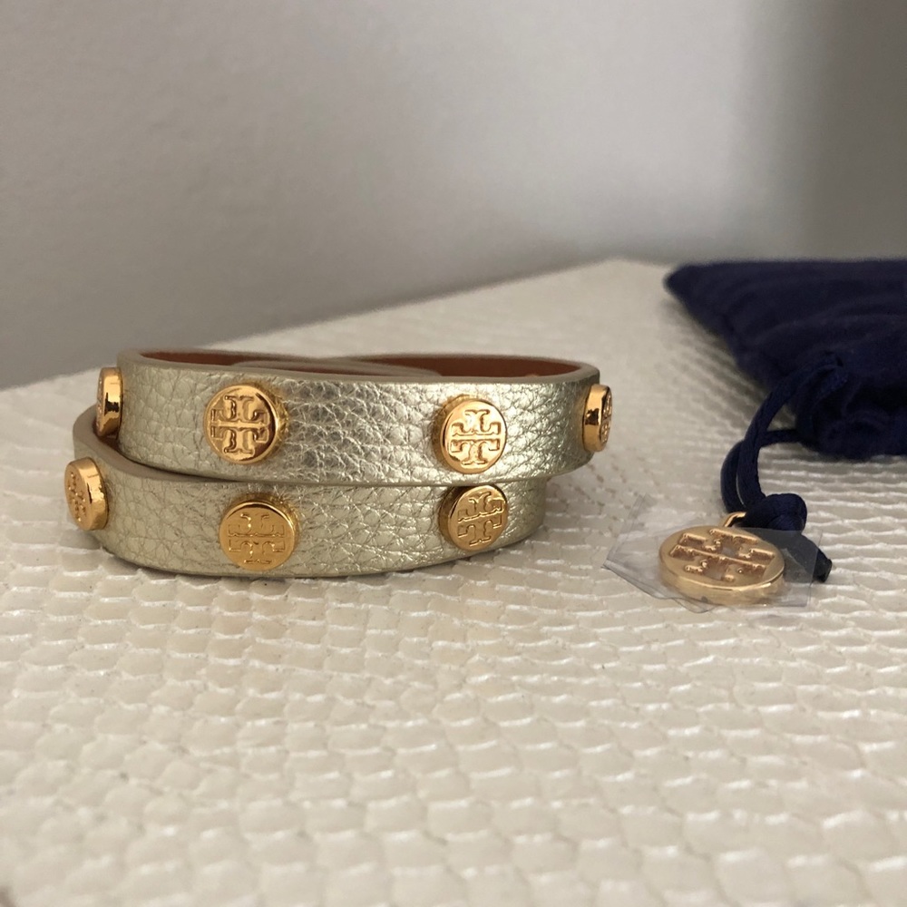 Tory Burch Double Wrap Logo Bracelet